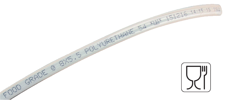 Food grade polyurethane hoses ROLLS OF 25 M