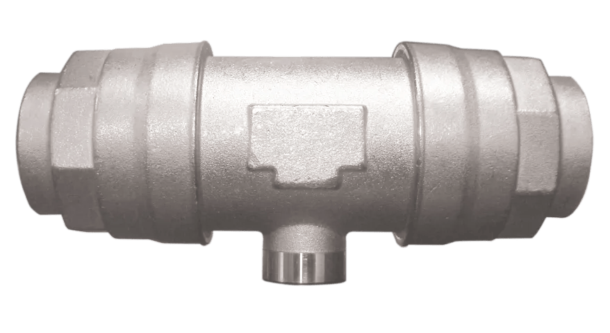 Réseau d’air comprimé RACCORD EN T FEMELLE AU CENTRE AVEC SÉPARATEUR D’EAU