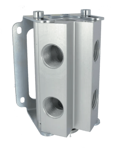 Réseau d'air comprimé BLOC DISTRIBUTEUR SORTIES SUR 2 CÔTÉS