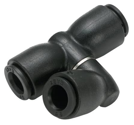 Junction’s fittings INTERMEDIATE SWIVEL CENTRAL BRANCH T FITTING COMPACT - Push-in fittings in acetalic resin